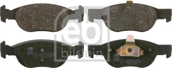 Febi 16372 комплект тормозных колодок, дисковый тормоз на FIAT PUNTO (188)