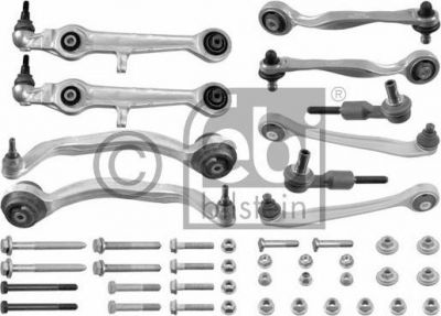 FEBI Комплект подвески AUDI A6 03- передней (8 рыч+2 нак+крепеж) (4B3498998, 24900)