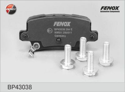 FENOX Колодки тормозные дисковые задние HONDA Civic VIII, IX (BP43038)