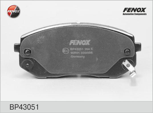 FENOX Колодки передние HYUNDAI ix35/KIA Sportage III /Type Sumotomo (BP43051)
