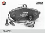 FENOX Колодки тормозные дисковые AUDI 80 91-94; VW Golf III 91-99, Vento 91-98 с датчиком (BP43063)