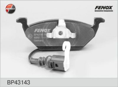 FENOX Колодки тормозные дисковые передние AUDI A2, A3 / SEAT Altea, Ibiza IV, Ibiza V, Leon, / SKODA Fabia, Octavia, Roomster, VW Beetle 11 ->, Bora, Caddy III, Golf IV, Golf VI, Jetta III, Jetta IV 10 -> ,Polo 01-09 (BP43143)