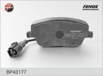FENOX Колодки передние (с датчиком износа) SKODA Fabia/Praktik/Roomster 99-> /WK+ (BP43177)
