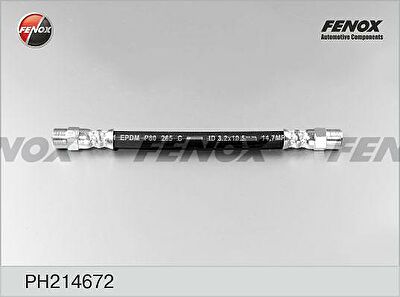 FENOX Шланг тормозной задний VW Golf II/III/Passat B3/T4 /L=185mm (171611775, PH214672)