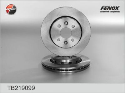 FENOX Диск тормозной передний KIA Spectra (ИжАвто) (к-кт 2 шт., цена за 1 шт.) (TB219099)