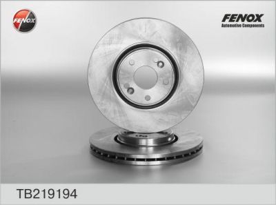 Fenox TB219194 тормозной диск на RENAULT LAGUNA II (BG0/1_)