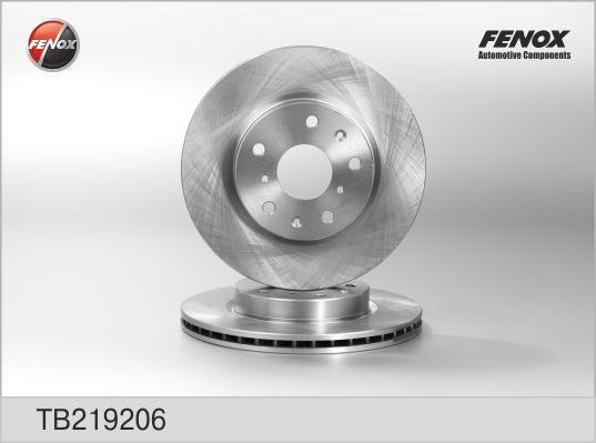 FENOX Диск тормозной передний SUZUKI SX4 (к-кт 2 шт., цена за 1 шт.) (TB219206)