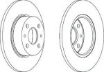 Ferodo DDF066 тормозной диск на FIAT STILO (192)