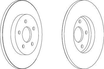 Ferodo DDF1126 Диск тормозной FORD MONDEO III 00>07/JAGUAR X-TYPE 01> задний