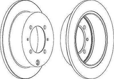 Ferodo DDF1141 тормозной диск на MITSUBISHI LANCER универсал (CS_W)