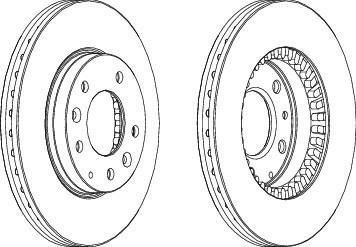 Ferodo DDF1278 тормозной диск на MAZDA 323 S VI (BJ)