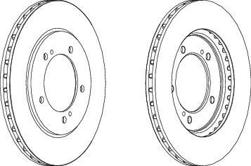 Ferodo DDF1282 тормозной диск на SUZUKI GRAND VITARA I (FT)