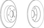 FERODO Диск тормозной задний NISSAN PRIMERA (P12) 1.6-2.2D (к-кт 2 шт., цена за 1 шт.) (DDF1383)