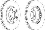 Ferodo DDF1408 тормозной диск на VW TOUAREG (7LA, 7L6, 7L7)