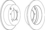FERODO Диск тормозной задний MITSUBISHI Outlander XL / CHRYSLER Sebring (к-кт 2 шт., цена за 1 шт.) (DDF1410)