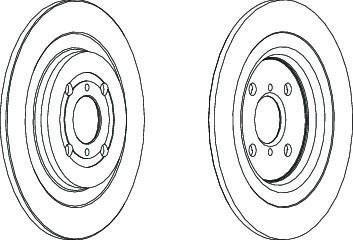 Ferodo DDF1588 тормозной диск на TOYOTA YARIS (NHP13_, NSP13_, NCP13_, KSP13_, NLP13_)