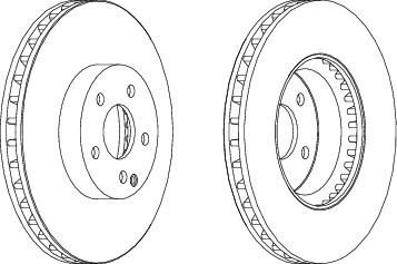 Ferodo DDF1692 тормозной диск на MERCEDES-BENZ E-CLASS купе (C207)