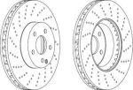Ferodo DDF1694 тормозной диск на MERCEDES-BENZ E-CLASS купе (C207)
