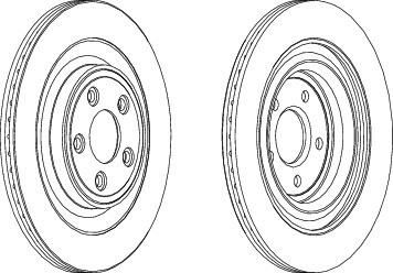 Ferodo DDF1703 тормозной диск на JAGUAR XK кабрио (QQ6_, _J43_)