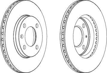 Ferodo DDF175 тормозной диск на VW POLO CLASSIC (6KV2)