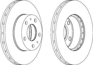 Ferodo DDF1809 тормозной диск на FIAT DUCATO фургон (250, 290)
