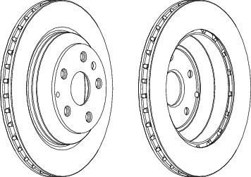 Ferodo DDF1855C тормозной диск на VW TOUAREG (7LA, 7L6, 7L7)