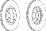 Ferodo DDF1856C тормозной диск на MERCEDES-BENZ C-CLASS универсал (S202)