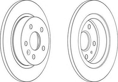 FERODO Диск тормозной задний CHEVROLET CRUZE/OPEL ASTRA J R15 (к-кт 2 шт., цена за 1 шт.) (DDF1872)
