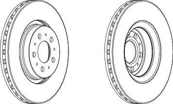 Ferodo DDF1898 тормозной диск на VOLVO XC70 CROSS COUNTRY