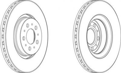 Ferodo DDF1898C-1 тормозной диск на VOLVO S80 I (TS, XY)