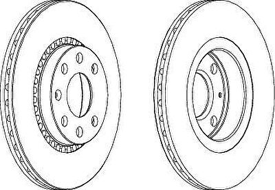 Ferodo DDF328 тормозной диск на OPEL CORSA B (73_, 78_, 79_)