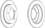 Ferodo DDF351 Диск тормозной SUZUKI JIMNY 1.3 98-/SAMURAI 88-/VITARA 1.6-1.9 88-98 передний