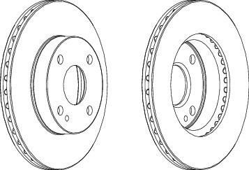 Ferodo DDF497 тормозной диск на MAZDA 323 C IV (BG)