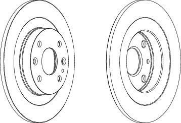 Ferodo DDF523 тормозной диск на MAZDA 323 C IV (BG)