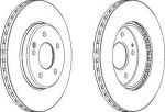 Ferodo DDF588 тормозной диск на MERCEDES-BENZ C-CLASS универсал (S202)