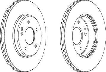 Ferodo DDF588 тормозной диск на MERCEDES-BENZ C-CLASS универсал (S202)