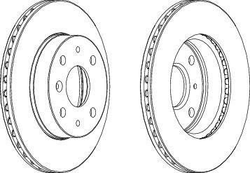 Ferodo DDF649 тормозной диск на DAIHATSU CHARADE III (G100, G101, G102)
