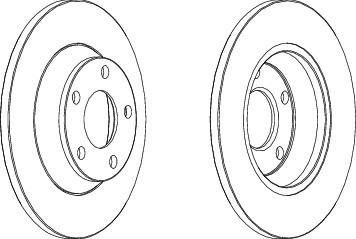 Ferodo DDF759 тормозной диск на AUDI A4 (8D2, B5)