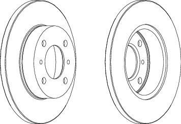 Ferodo DDF988 тормозной диск на MITSUBISHI COLT IV (CA_A)