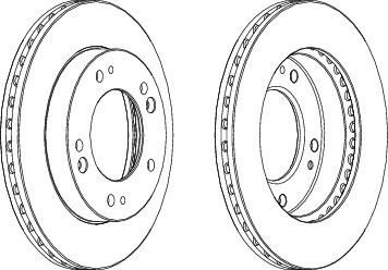 Ferodo DDF993 тормозной диск на KIA RETONA (CE)