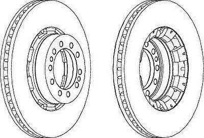 Ferodo FCR128A тормозной диск на RENAULT TRUCKS Manager
