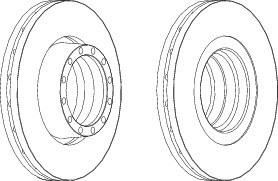Ferodo FCR132A тормозной диск на IVECO EuroStar