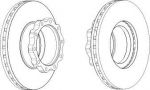 Ferodo FCR144A тормозной диск на MAN F 2000