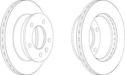 Ferodo FCR153A тормозной диск на VW LT 28-46 II c бортовой платформой/ходовая часть (2DC, 2DF, 2