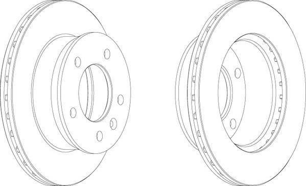 Ferodo FCR153A тормозной диск на VW LT 28-46 II c бортовой платформой/ходовая часть (2DC, 2DF, 2