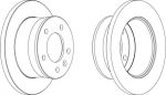 Ferodo FCR154A тормозной диск на VW LT 28-46 II c бортовой платформой/ходовая часть (2DC, 2DF, 2