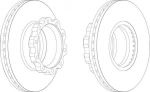 Ferodo FCR160A тормозной диск на MAN E 2000