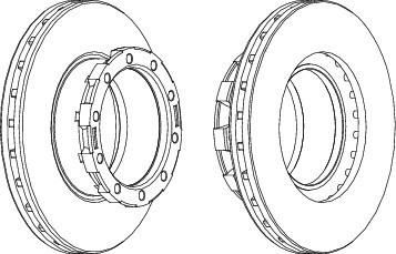 Ferodo FCR168A тормозной диск на NEOPLAN Jetliner