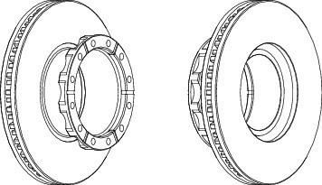 Ferodo FCR173A тормозной диск на IVECO EuroTrakker