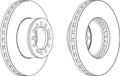 Ferodo FCR181A тормозной диск на MAN F 90